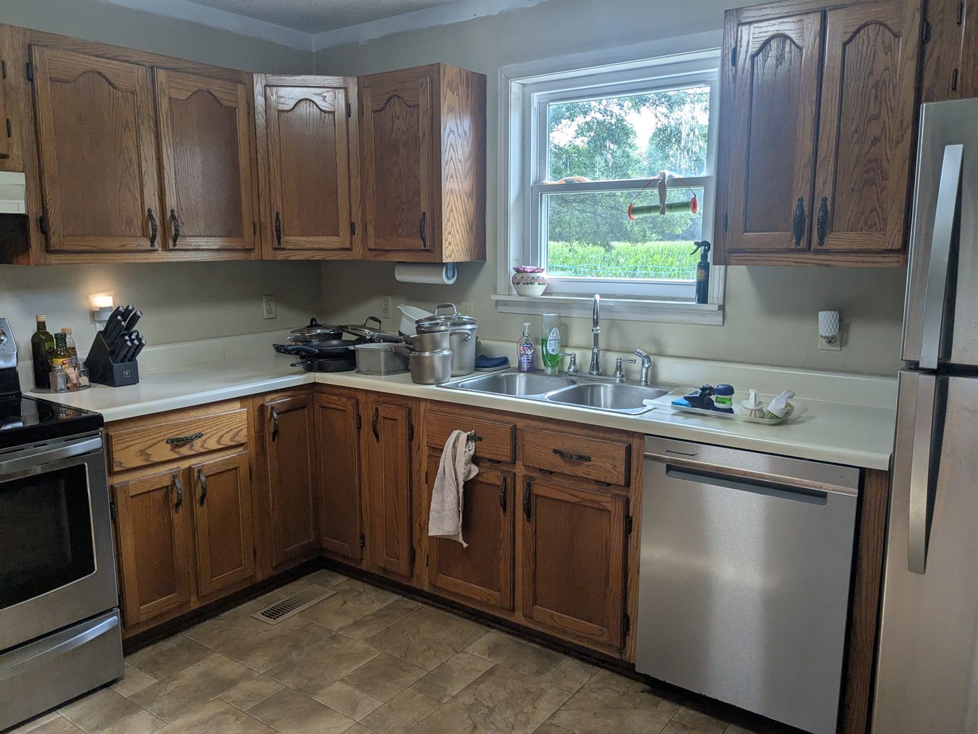 Clean kitchen detail after service