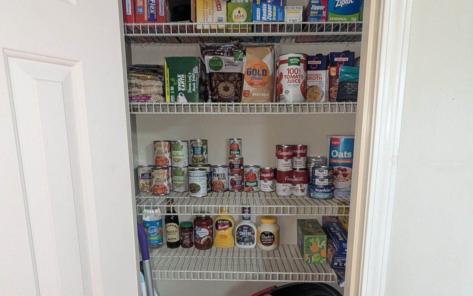 Organized pantry storage after decluttering help