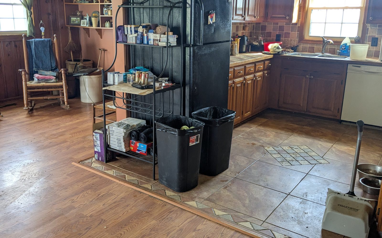 Room cleanup project in progress